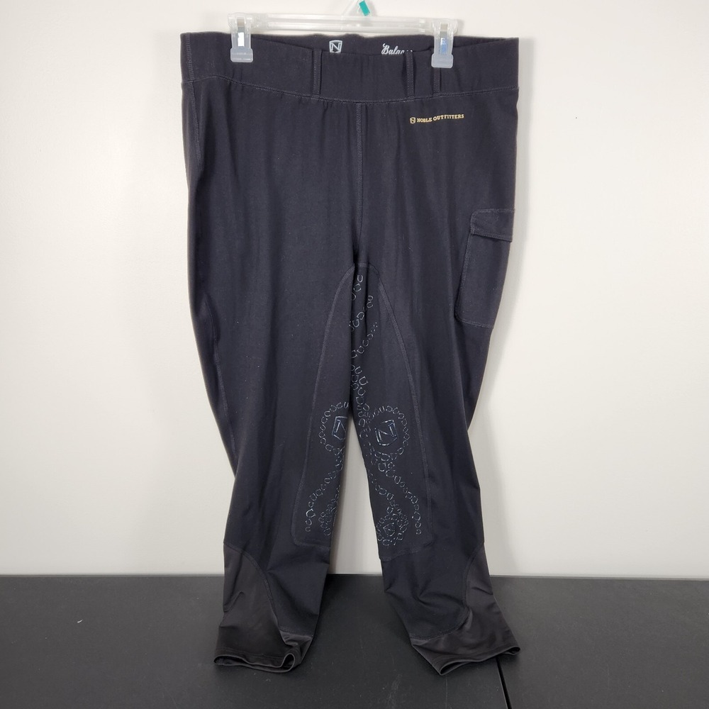 Noble Outfitters Black Riding Balance Tight XXL Equestrian Riding Pant Full Seat